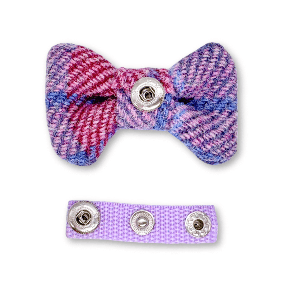HARRIS TWEED® Halsband mit Fliege Purple Rain – Bild 7