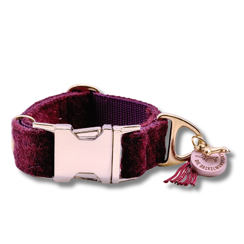 HARRIS TWEED® Hundefliege Plum – Bild 5