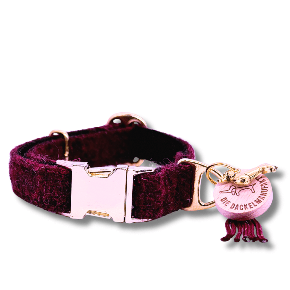 HARRIS TWEED® Hundefliege Plum – Bild 4