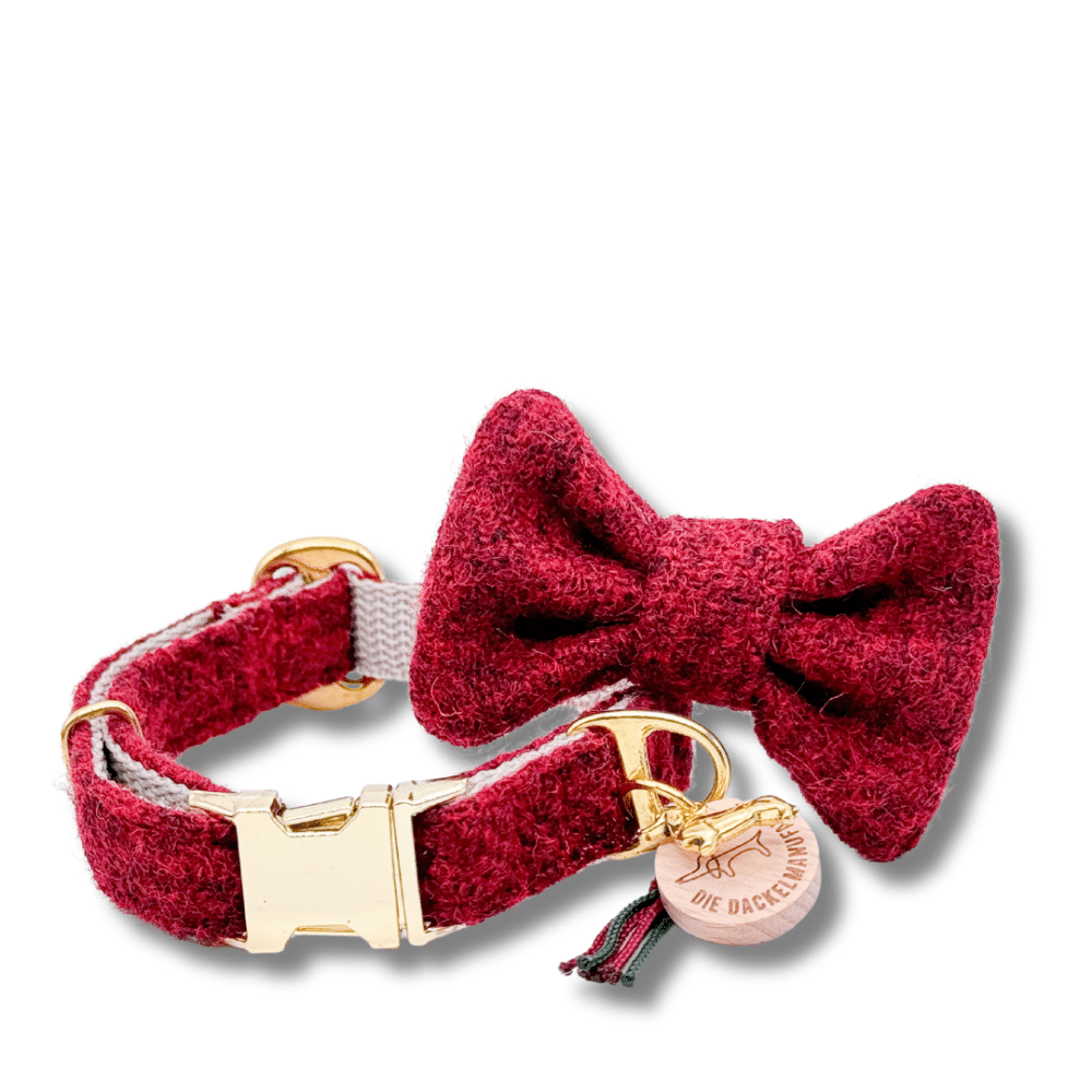 HARRIS TWEED® Halsband mit Fliege Silent Night – Bild 2