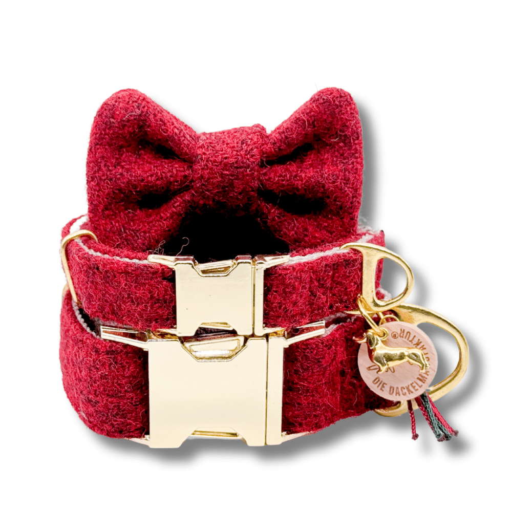 HARRIS TWEED® Halsband mit Fliege Silent Night