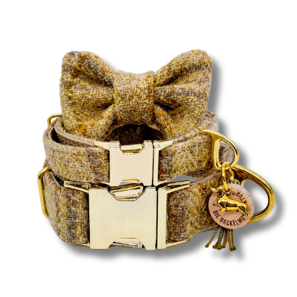 HARRIS TWEED® Halsband Pistachio – Bild 5