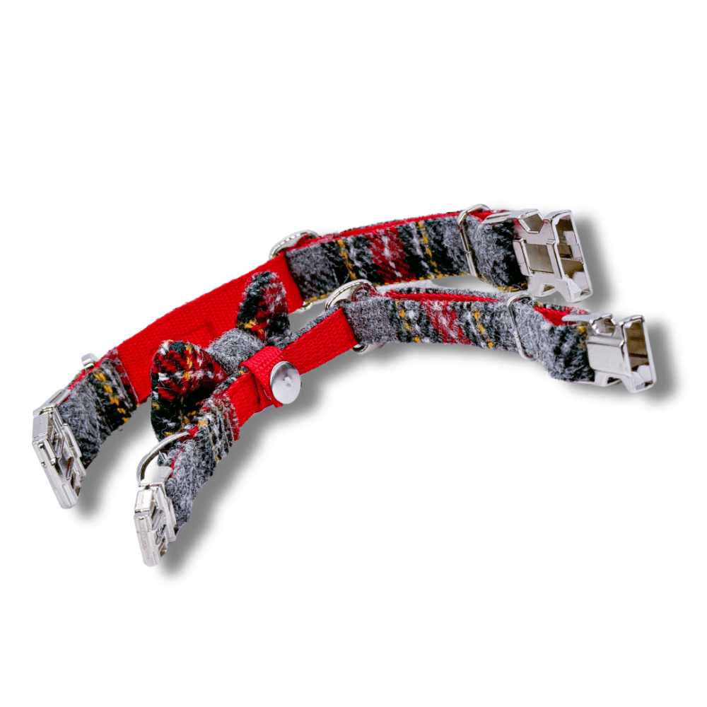 HARRIS TWEED® Halsband mit Fliege Little Rudolph – Bild 4